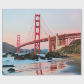 Goldene Gartbrücke Geschenkpapier (Flach)