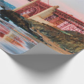 Goldene Gartbrücke Geschenkpapier (Ecke)