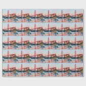 Goldene Gartbrücke Geschenkpapier (Flach)