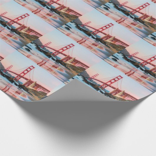 Goldene Gartbrücke Geschenkpapier (Ecke)