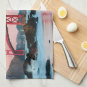 Goldene Gartbrücke Geschirrtuch (Viertel Falte)