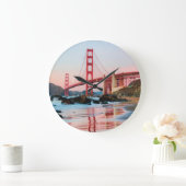 Goldene Gartbrücke Große Wanduhr (Zuhause)