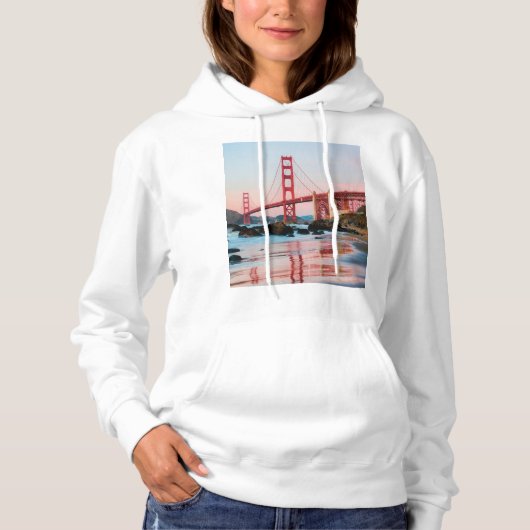Goldene Gartbrücke Hoodie (Vorderseite)