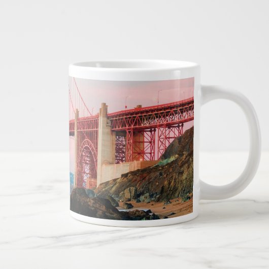 Goldene Gartbrücke Jumbo-Tasse (Rechts)