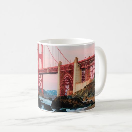 Goldene Gartbrücke Kaffeetasse (VorderseiteRechts)