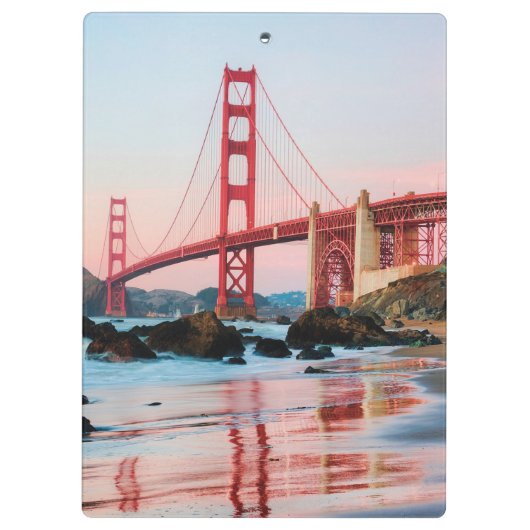 Goldene Gartbrücke Klemmbrett (Rückseite)