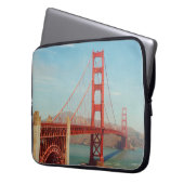 Goldene Gartbrücke Laptopschutzhülle (Vorderseite Links)