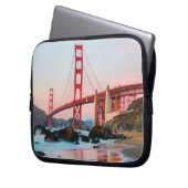 Goldene Gartbrücke Laptopschutzhülle (Vorderseite Links)
