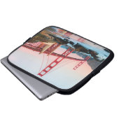 Goldene Gartbrücke Laptopschutzhülle (Vorne Knopf)