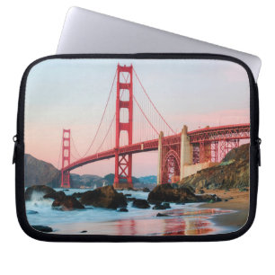 Goldene Gartbrücke Laptopschutzhülle