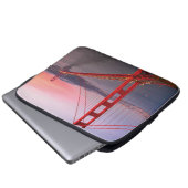 Goldene Gartbrücke Laptopschutzhülle (Vorne Knopf)