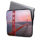 Goldene Gartbrücke Laptopschutzhülle (Vorderseite Links)