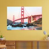 Goldene Gartbrücke Leinwanddruck (Insitu (Wohnzimmer))