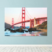 Goldene Gartbrücke Leinwanddruck (Insitu (Holzboden))