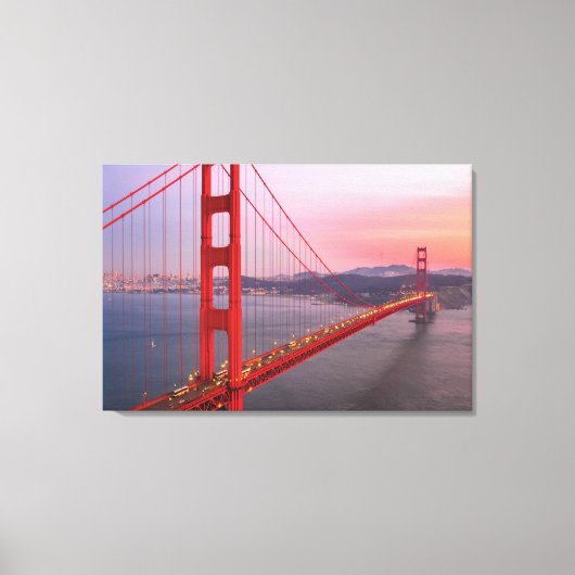 Goldene Gartbrücke Leinwanddruck (Vorderseite)