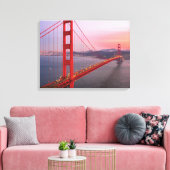 Goldene Gartbrücke Leinwanddruck (Insitu (Wohnzimmer))