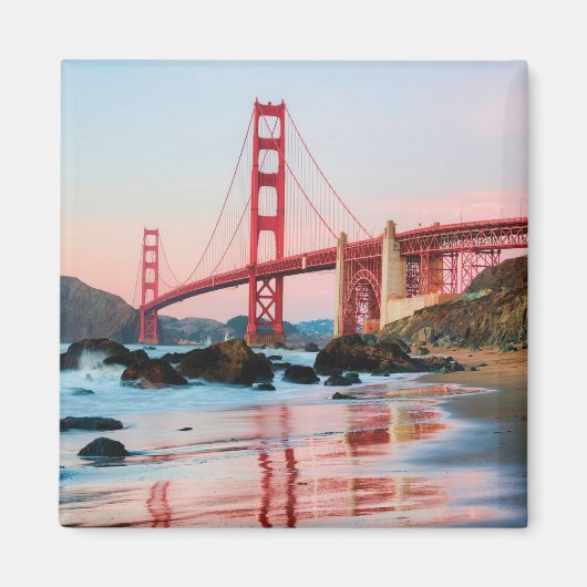 Goldene Gartbrücke Magnet (Vorne)