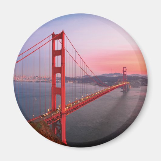 Goldene Gartbrücke Magnet (Vorne)