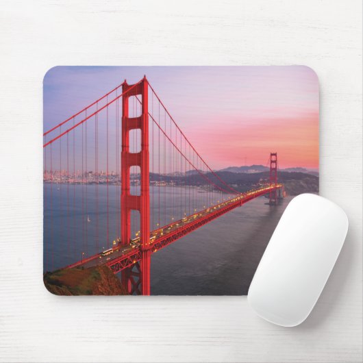 Goldene Gartbrücke Mousepad (Mit Mouse)