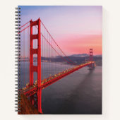 Goldene Gartbrücke Notizblock (Vorderseite)