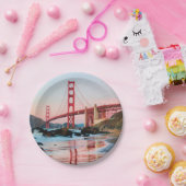 Goldene Gartbrücke Pappteller (Party)