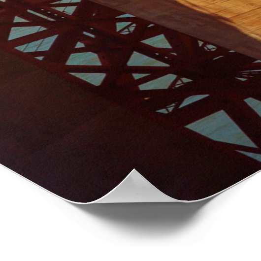 Goldene Gartbrücke Poster (Ecke)