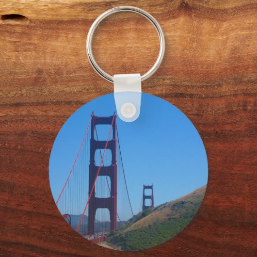 Goldene Gartbrücke Schlüsselanhänger (Vorderseite)