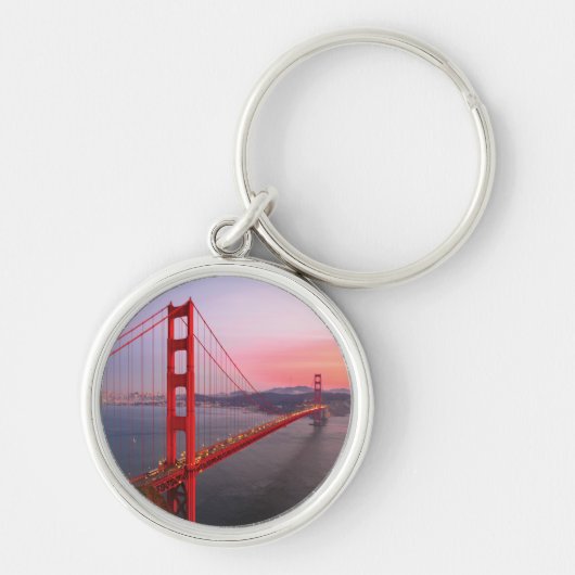 Goldene Gartbrücke Schlüsselanhänger (Vorne)