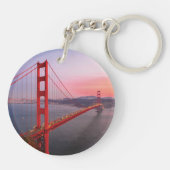 Goldene Gartbrücke Schlüsselanhänger (Rückseite)