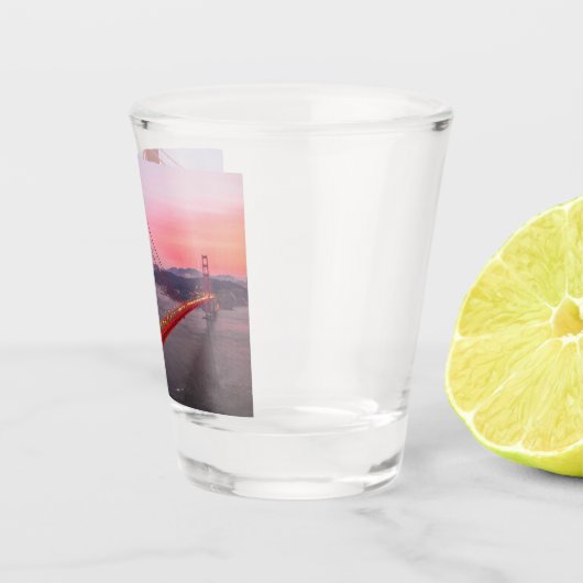 Goldene Gartbrücke Schnapsglas (Rechts)