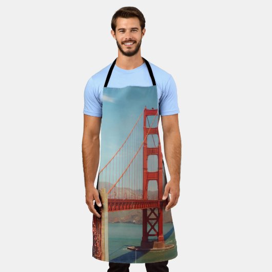 Goldene Gartbrücke Schürze (Getragen)