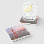 Goldene Gartbrücke Steinuntersetzer (Seitenansicht)