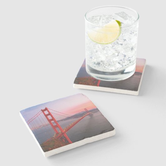 Goldene Gartbrücke Steinuntersetzer (Seitenansicht)