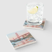 Goldene Gartbrücke Steinuntersetzer (Seitenansicht)