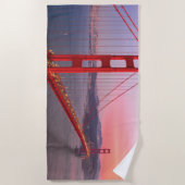 Goldene Gartbrücke Strandtuch (Vorderseite)