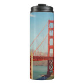 Goldene Gartbrücke Thermosbecher (Vorderseite)