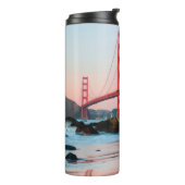 Goldene Gartbrücke Thermosbecher (Nach links gedreht)