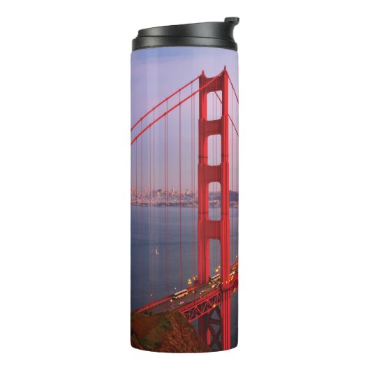 Goldene Gartbrücke Thermosbecher (Nach links gedreht)