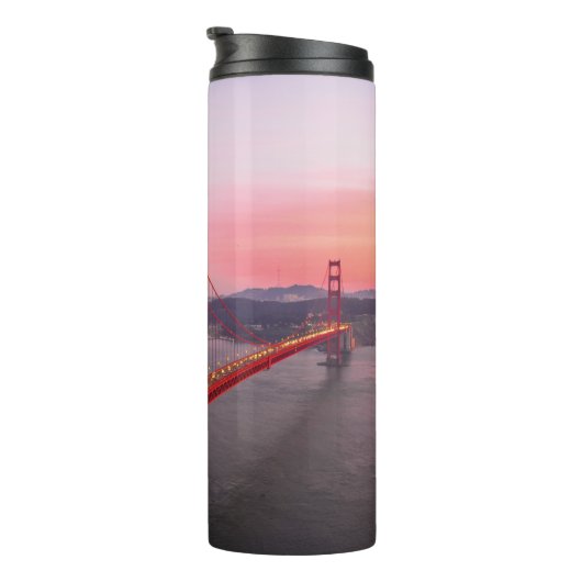 Goldene Gartbrücke Thermosbecher (Nach rechts gedreht)