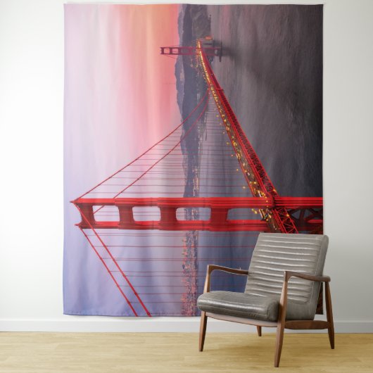 Goldene Gartbrücke Wandteppich (Beispiel)