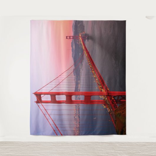 Goldene Gartbrücke Wandteppich (Vorderseite)