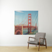 Goldene Gartbrücke Wandteppich (Beispiel)