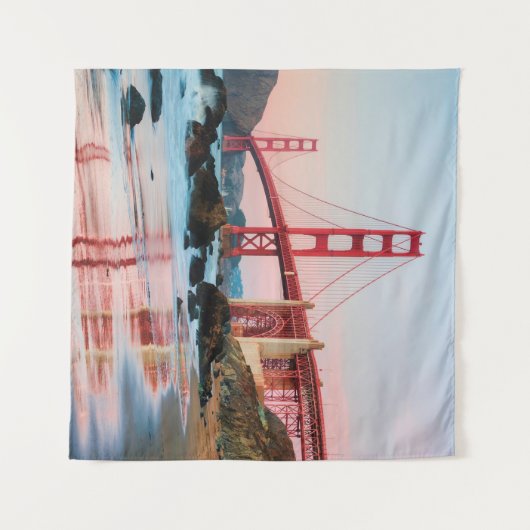 Goldene Gartbrücke Wandteppich (Vorderseite (Horizontal))