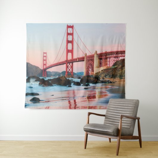 Goldene Gartbrücke Wandteppich (Beispiel (Horizontal))