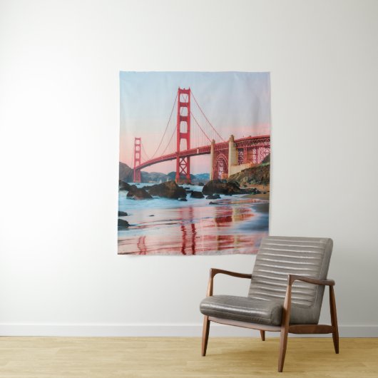 Goldene Gartbrücke Wandteppich (Beispiel)