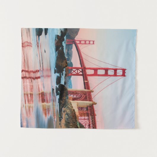 Goldene Gartbrücke Wandteppich (Vorderseite (Horizontal))