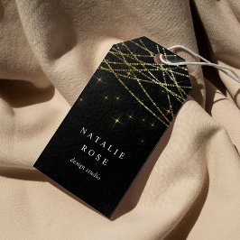 Goldene Gartenanlage Geschenkanhänger