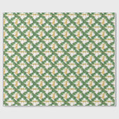 Goldene Gartenanlage Geschenkpapier (Flach)