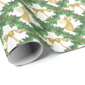 Goldene Gartenanlage Geschenkpapier (Rolleneckpunkt)