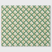Goldene Gartenanlage Geschenkpapier (Flach)